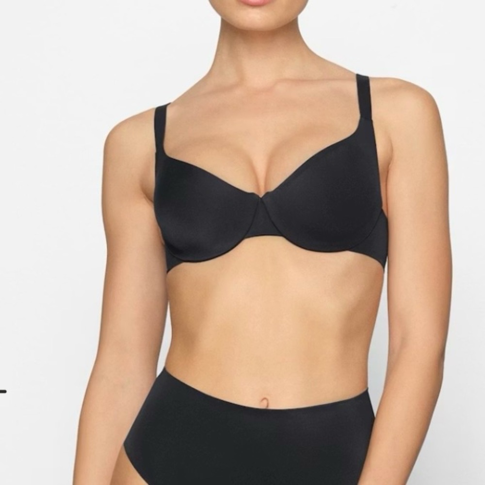 Skims Unlined Full Coverage Bra Onyx 34DDD